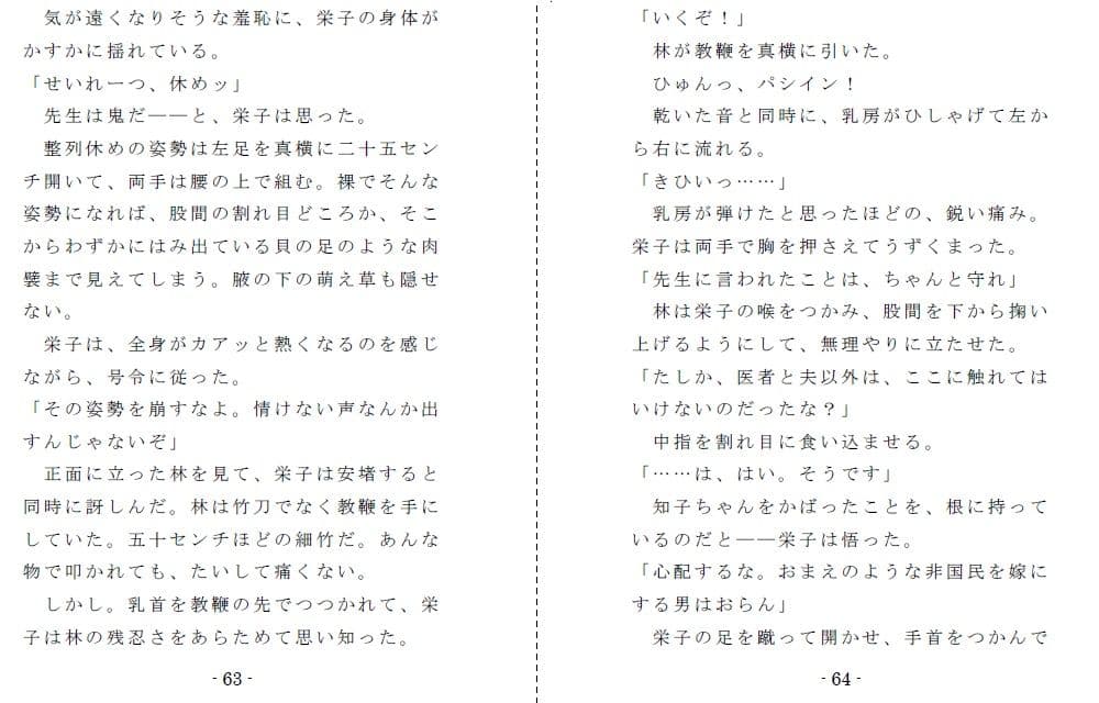 非国民の烙淫:前編（強●露出と娼婦教育） サンプル画像 4