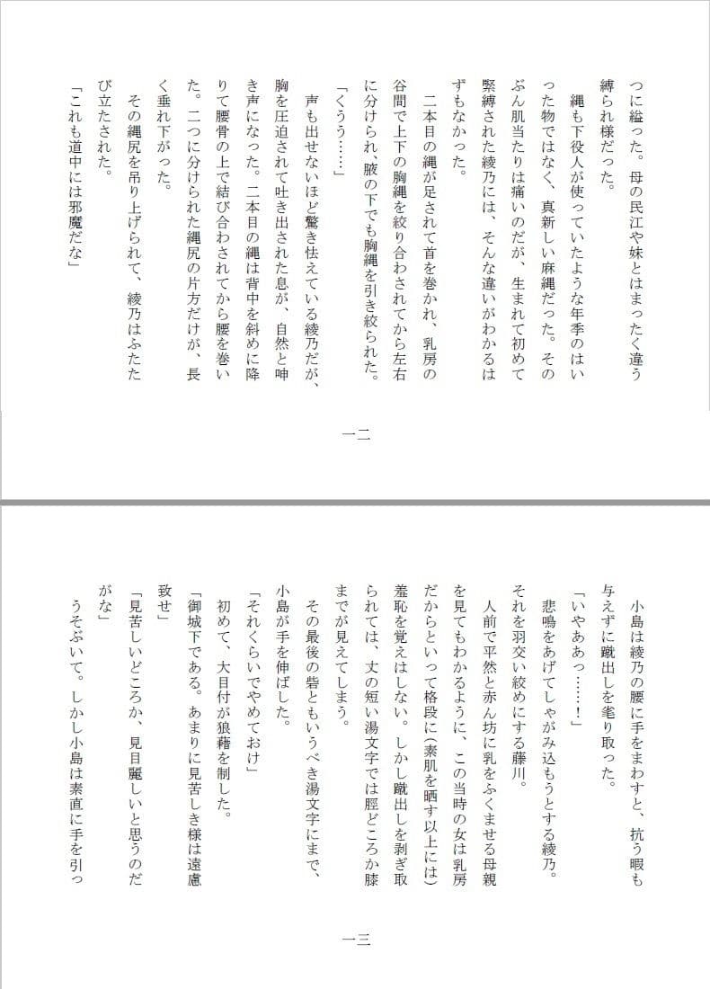 全裸縄付道中 サンプル画像 3