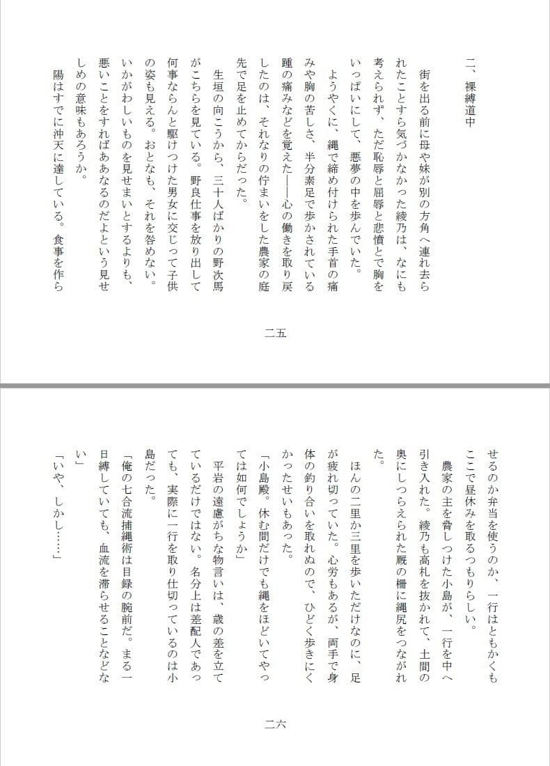 全裸縄付道中 サンプル画像 5