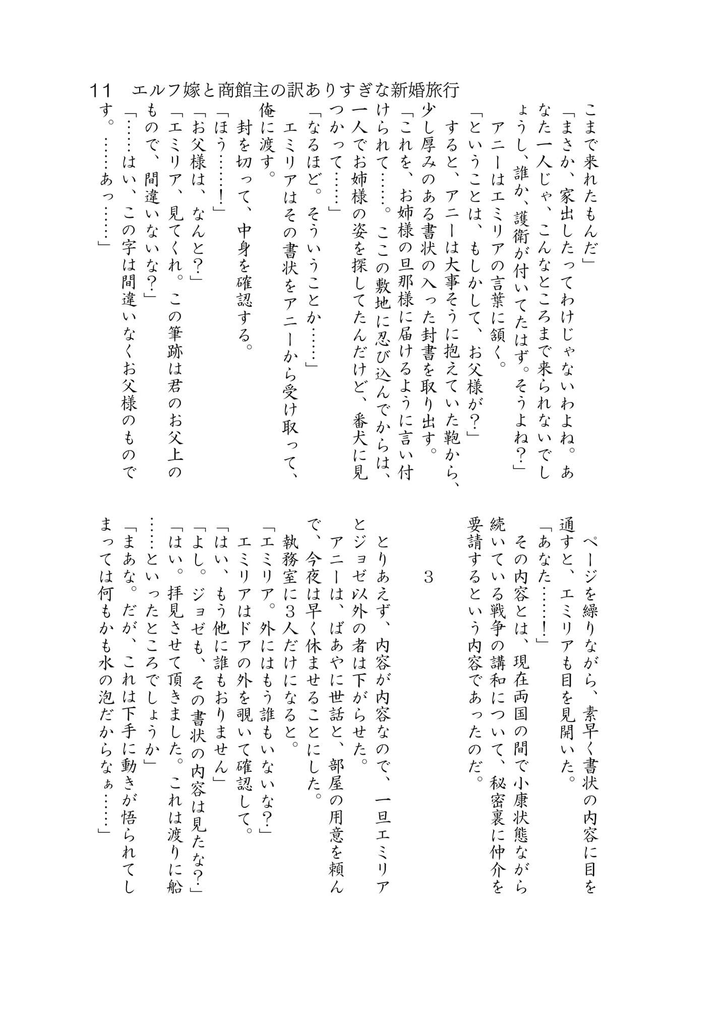 エルフ嫁と商館主の訳ありすぎな新婚旅行 サンプル画像 5