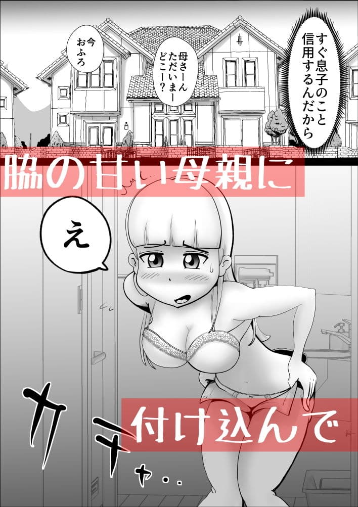 母さんがなんだかんだ言って息子の性処理につきあってくれた話 サンプル画像 1