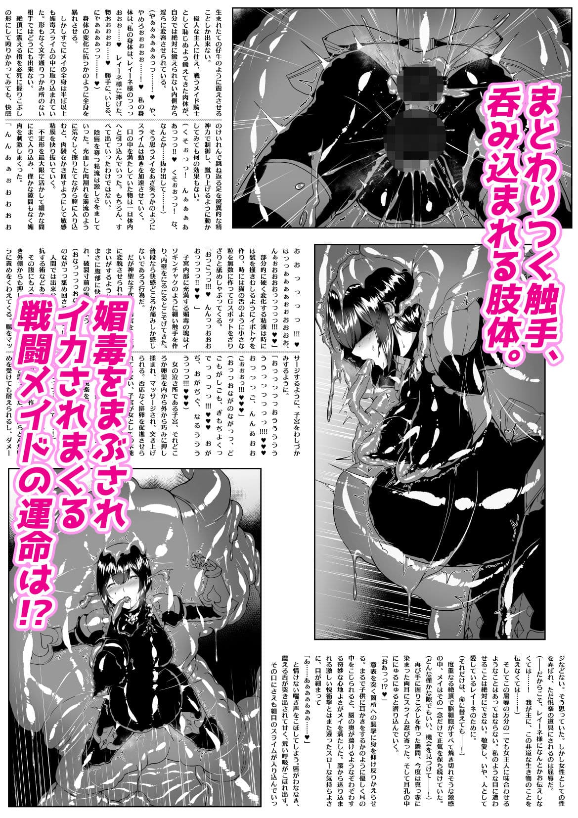 メイデン＆メイガス-メイド騎士の章-〜触手悦獄に沈む忠勇のメイド騎士と高貴なる魔術師〜 サンプル画像 2