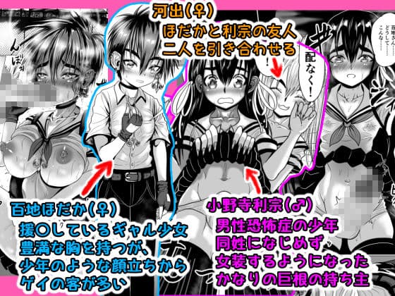 ボーイッシュギャルが男の娘と援〇してみた サンプル画像 1