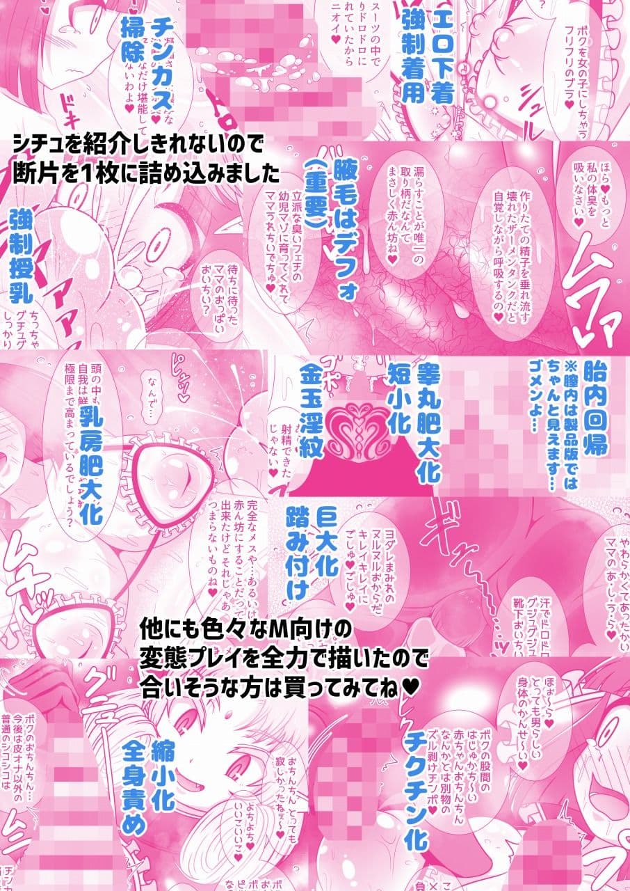 巨大ふたなり淫魔さんに圧迫責めや赤ちゃん言葉で変態マゾに作り変えられる本 サンプル画像 10