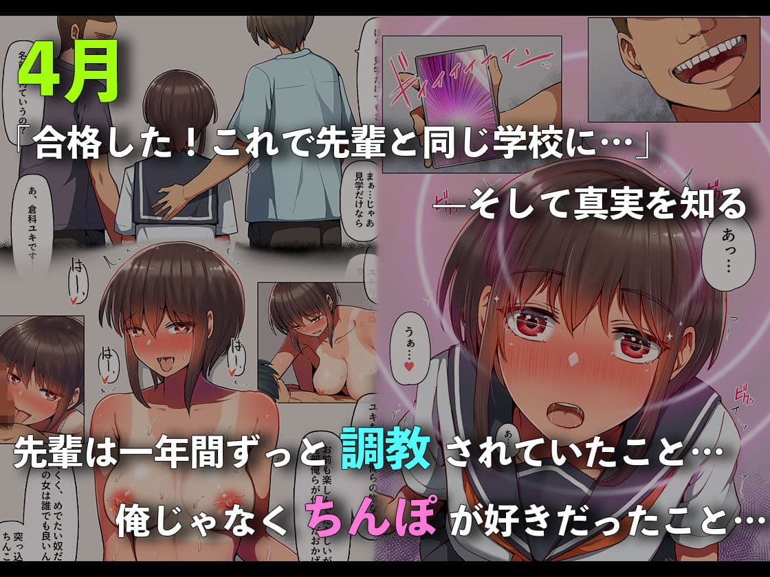 堕とされ彼女-何も知らない彼氏くんと会う度にエロくなる先輩彼女編- サンプル画像 5