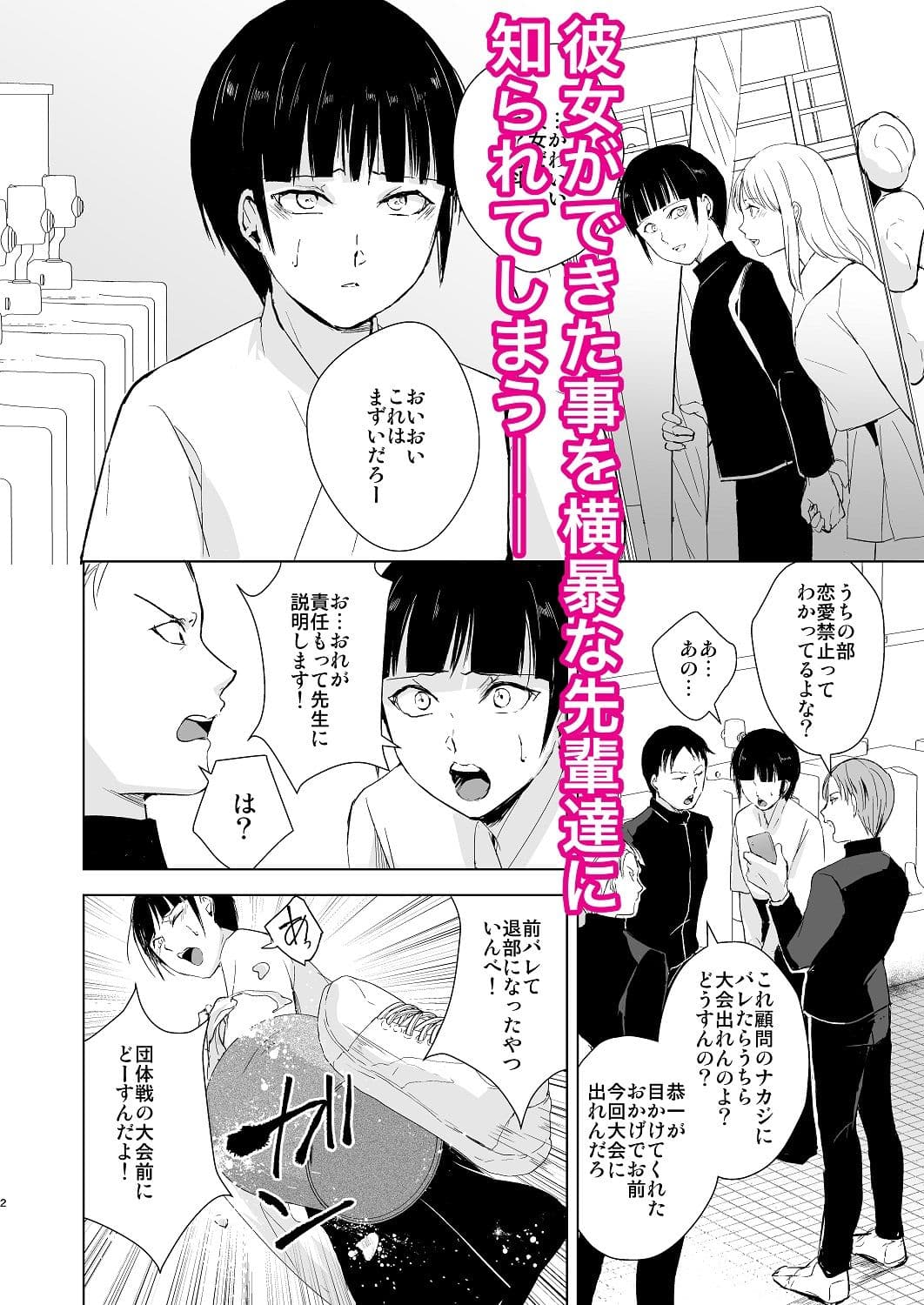 弓道男子×メス堕ち調教 先輩に内緒で彼女作ったら制裁レ〇プされました サンプル画像 2