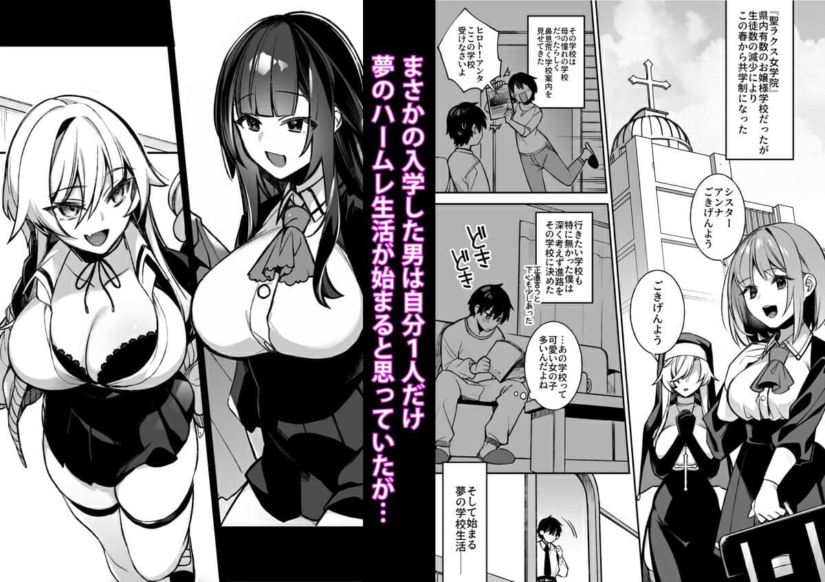 犯●れ催● 男子1人しかいない学園で性格最悪のイジメっこに犯●れまくる サンプル画像 1