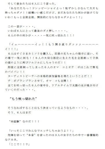 留学した幼馴染の男女6人 ヌーディストビーチに驚愕！！ 最後は仲良く乱交で童貞処女卒業 サンプル画像 2