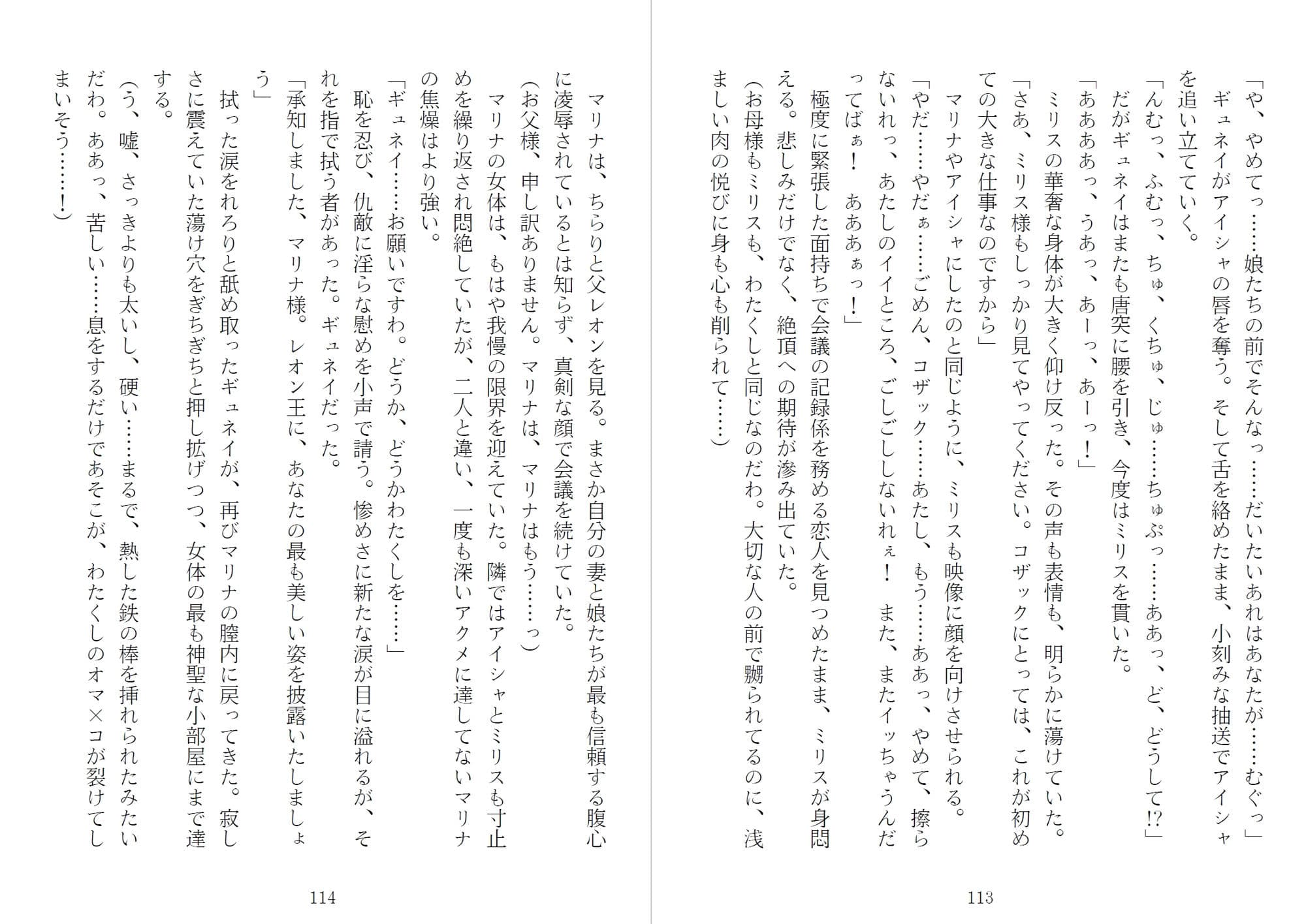 アイシャ、マリナ、ミリス 刻印されたエルフ母娘 サンプル画像 4