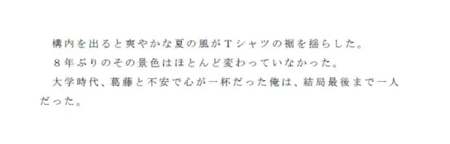 懐かしい場所 孤独だった大学時代 サンプル画像 2