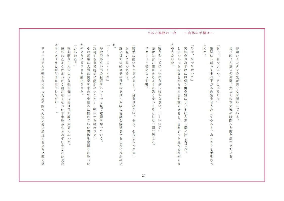 とある娼館の一夜 〜肉体の手懐け〜 サンプル画像 4