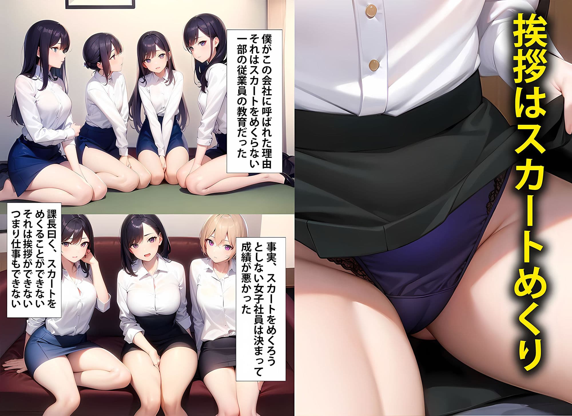 【驚愕 前編】僕の働いている会社のOL女子社員達はパンチラ見せて成績上げてくるのでガチで不思議 サンプル画像 1