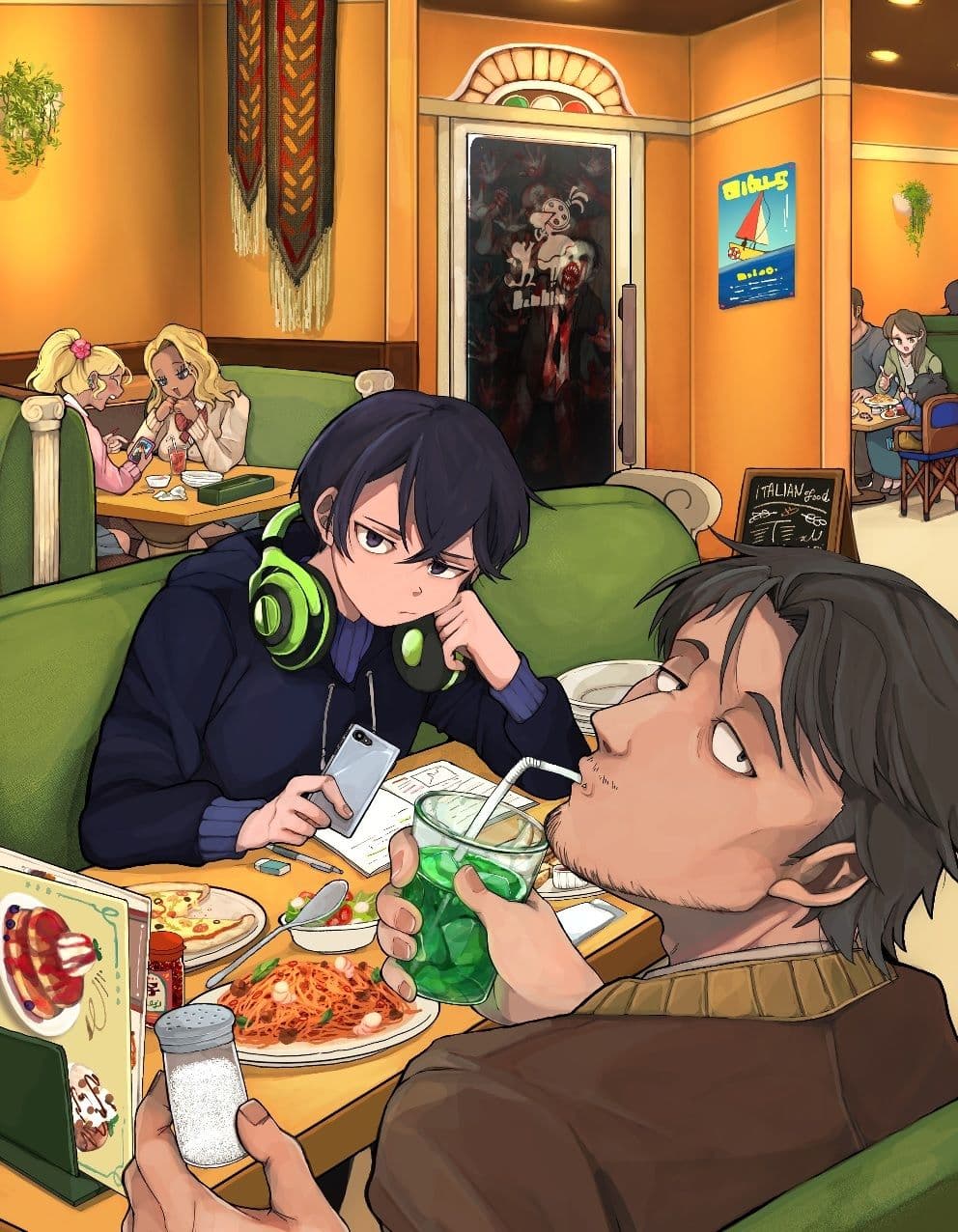 ファミリーレストランに盛り塩は似合わない サンプル画像 1