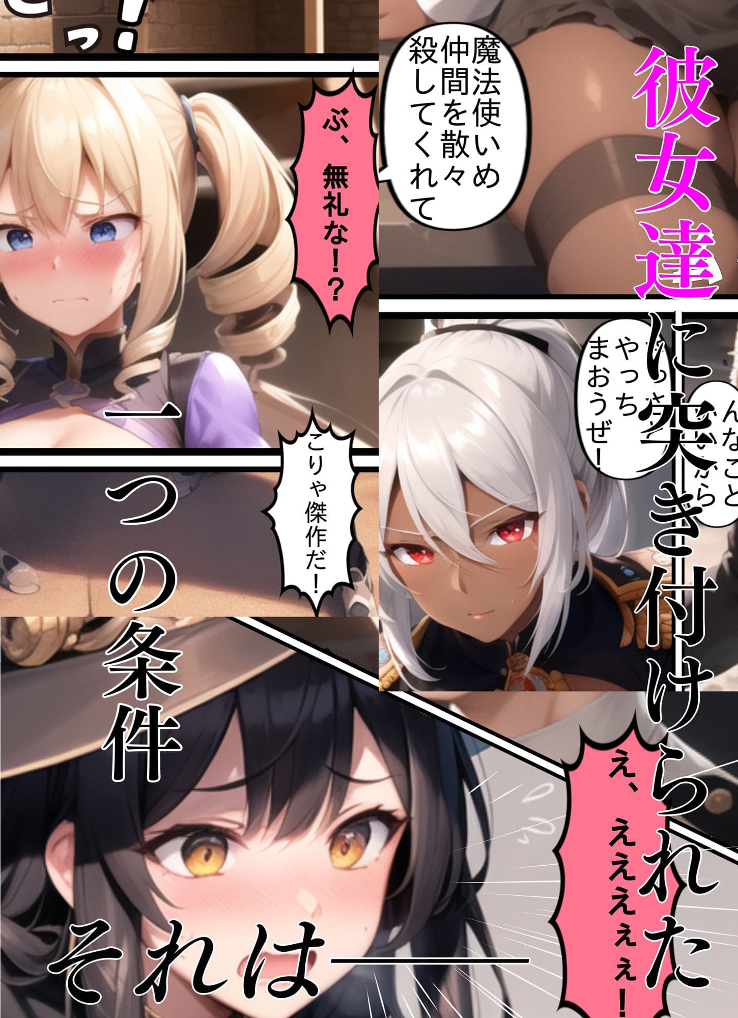 捕虜になった魔法使い達〜『お前が犯●れれば仲間に手を出さない』そう、問われたら？〜 サンプル画像 2