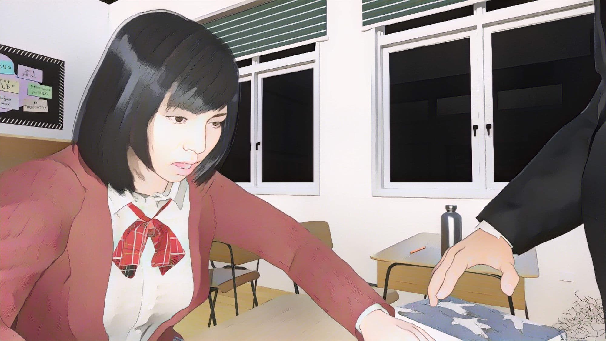 担任の教師から居残りだと言われ媚薬を飲まされ快感に溺れてしまった私 サンプル画像 1