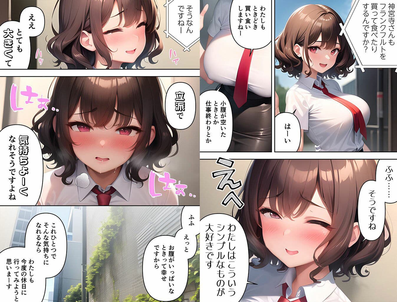 【漫画版】SNSで噂になっている露出狂な女子アナは本番中に淫語を発してくるからマジで困る サンプル画像 5