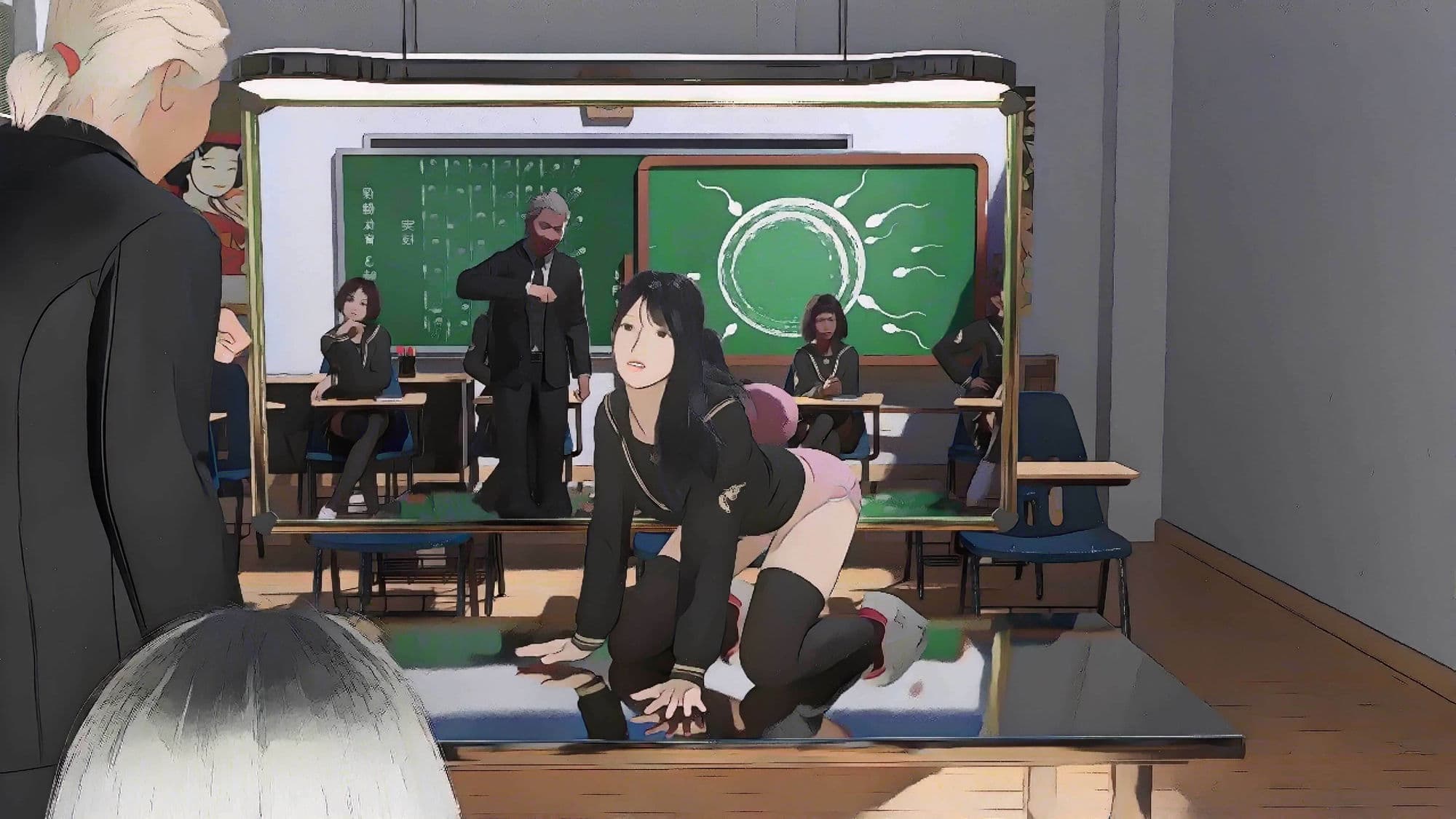 保健体育の実技先生がお休みだったので私が代行で先生をしました。 サンプル画像 3