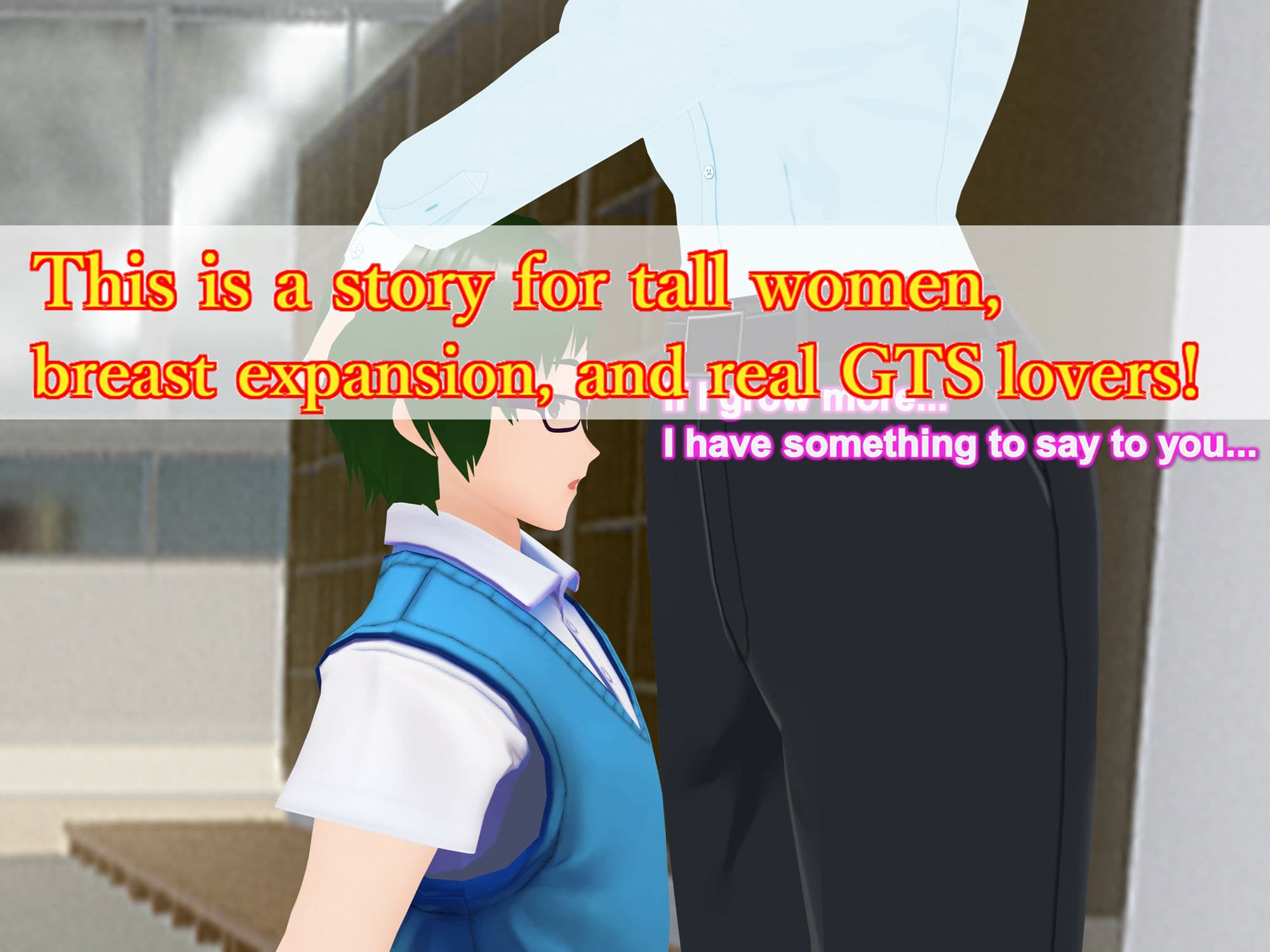 Outgrowing only girls， Overtake boys， Growth sound. School shoe rack Arc サンプル画像 3