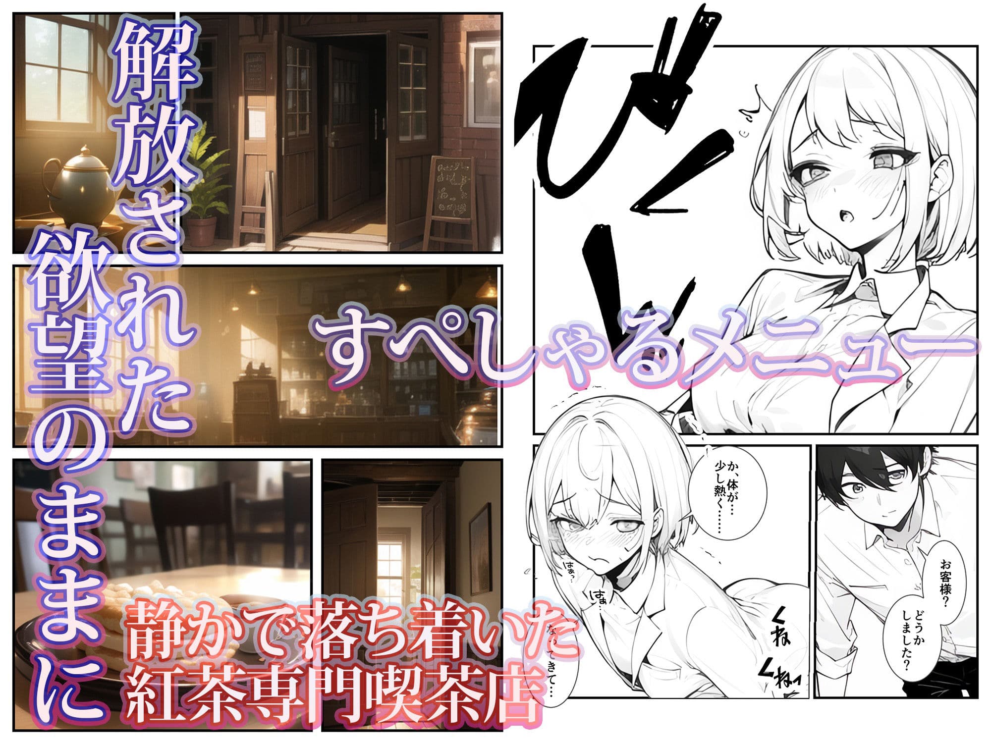 いいなりメスイキ？媚薬紅茶専門喫茶店キメセクキッサ サンプル画像 1