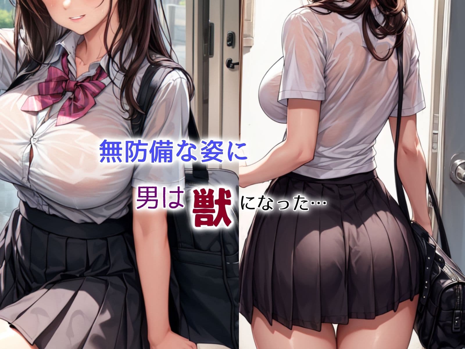 清純彼女濡れ透け雨宿りレ〇プ サンプル画像 2