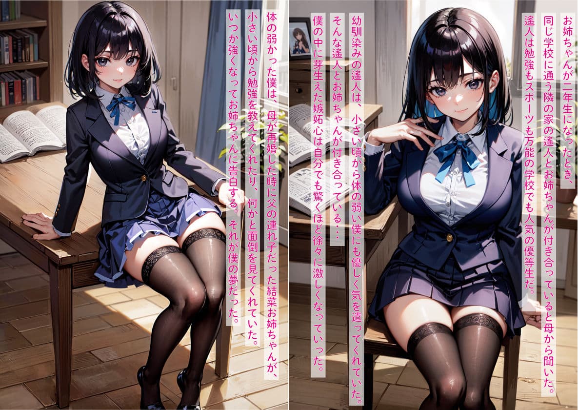 ［NTR］大好きな姉が隣に住む幼馴染みと恋仲になったので、嫉妬した僕が異能力で寝取った話 サンプル画像 2