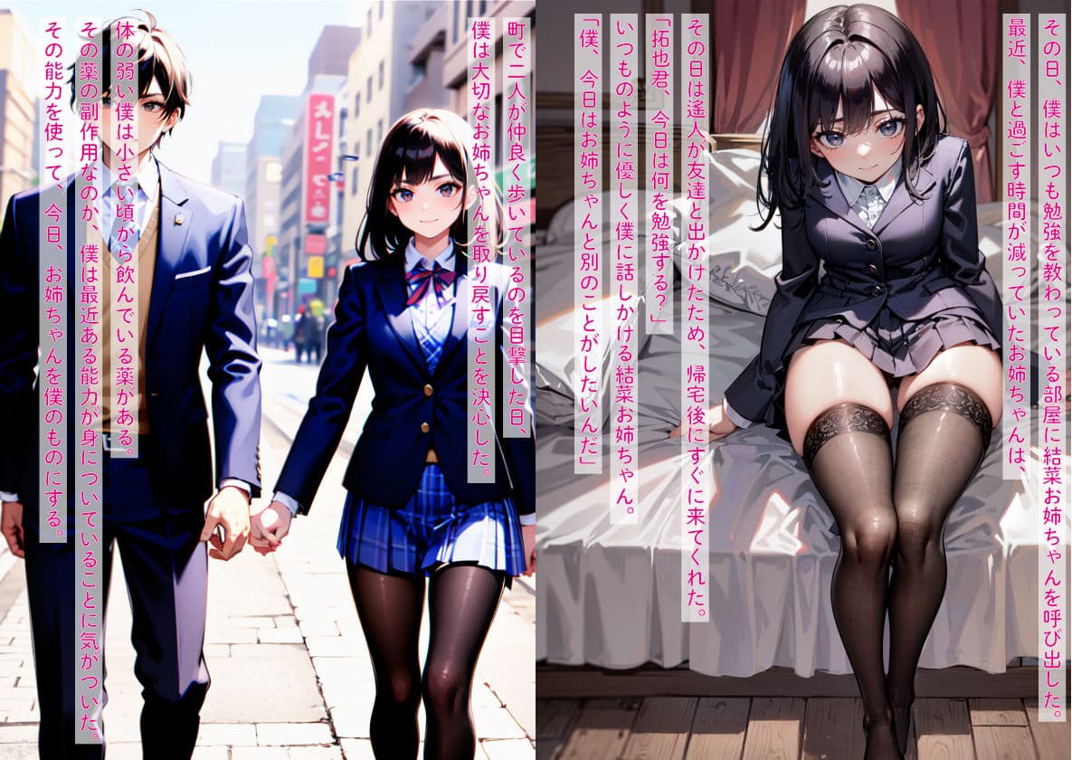 ［NTR］大好きな姉が隣に住む幼馴染みと恋仲になったので、嫉妬した僕が異能力で寝取った話 サンプル画像 3