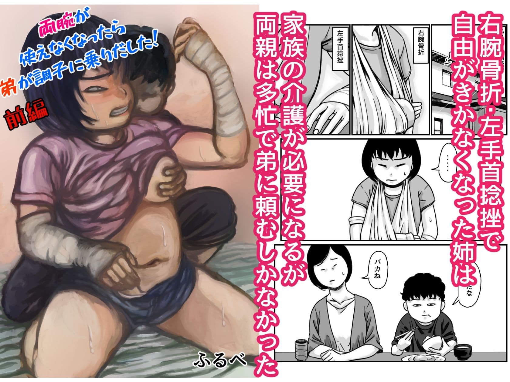 両腕が使えなくなったら弟が調子に乗りだした！ 総集編 サンプル画像 1