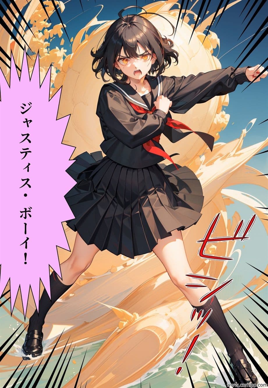 真・正義戦士ジャスティス・ボーイ 完全版 第1話「怪人・かもめ男とセーラー服」 サンプル画像 8