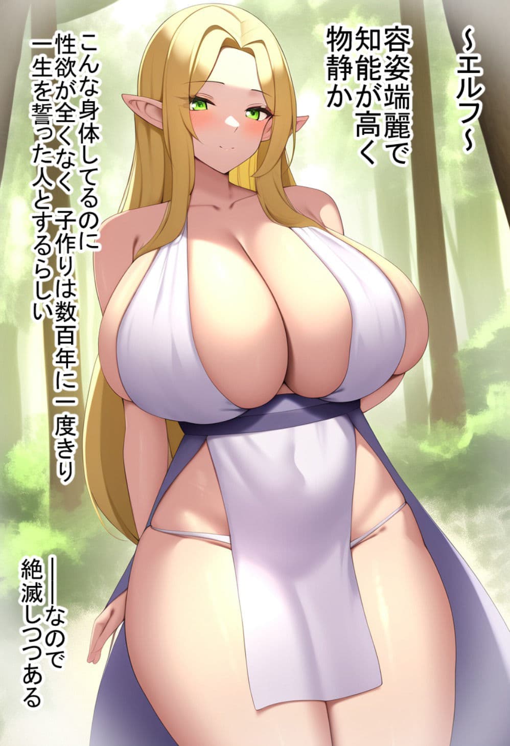 知能指数0 ボテ腹エルフちゃん サンプル画像 1