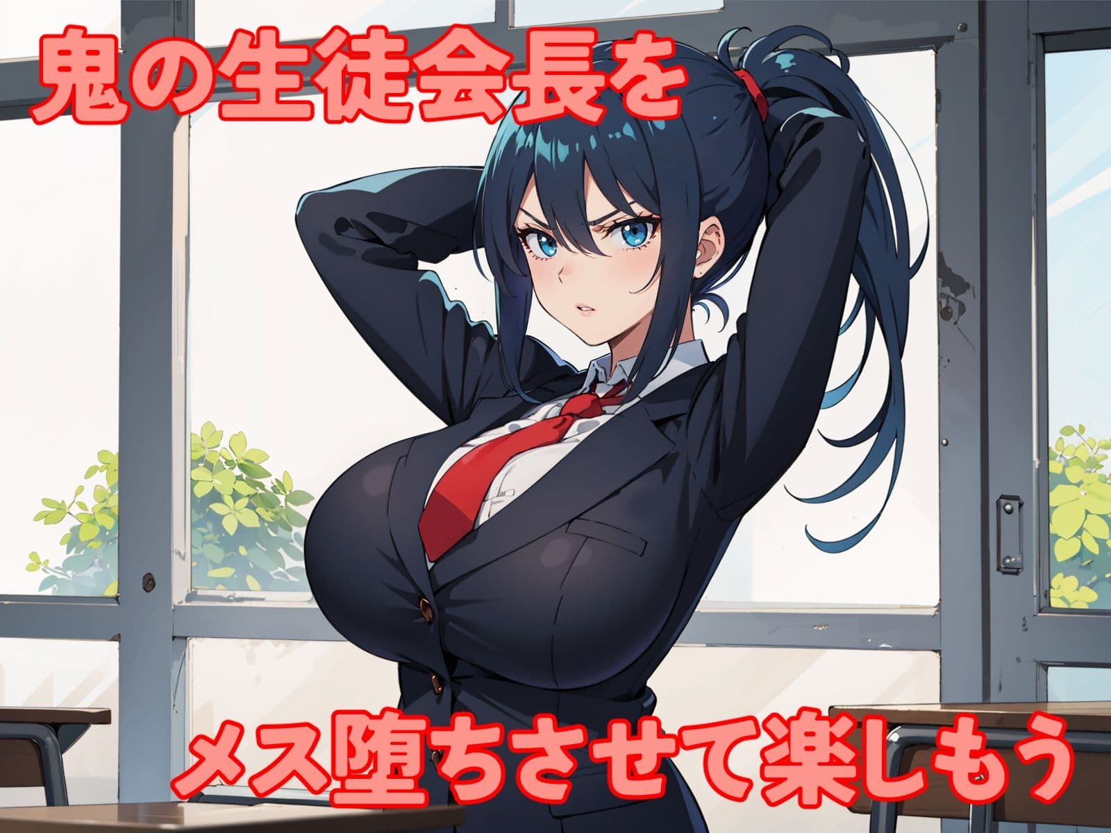 厳格な生徒会長がチ〇ポでメス堕ちするか試してみた サンプル画像 1