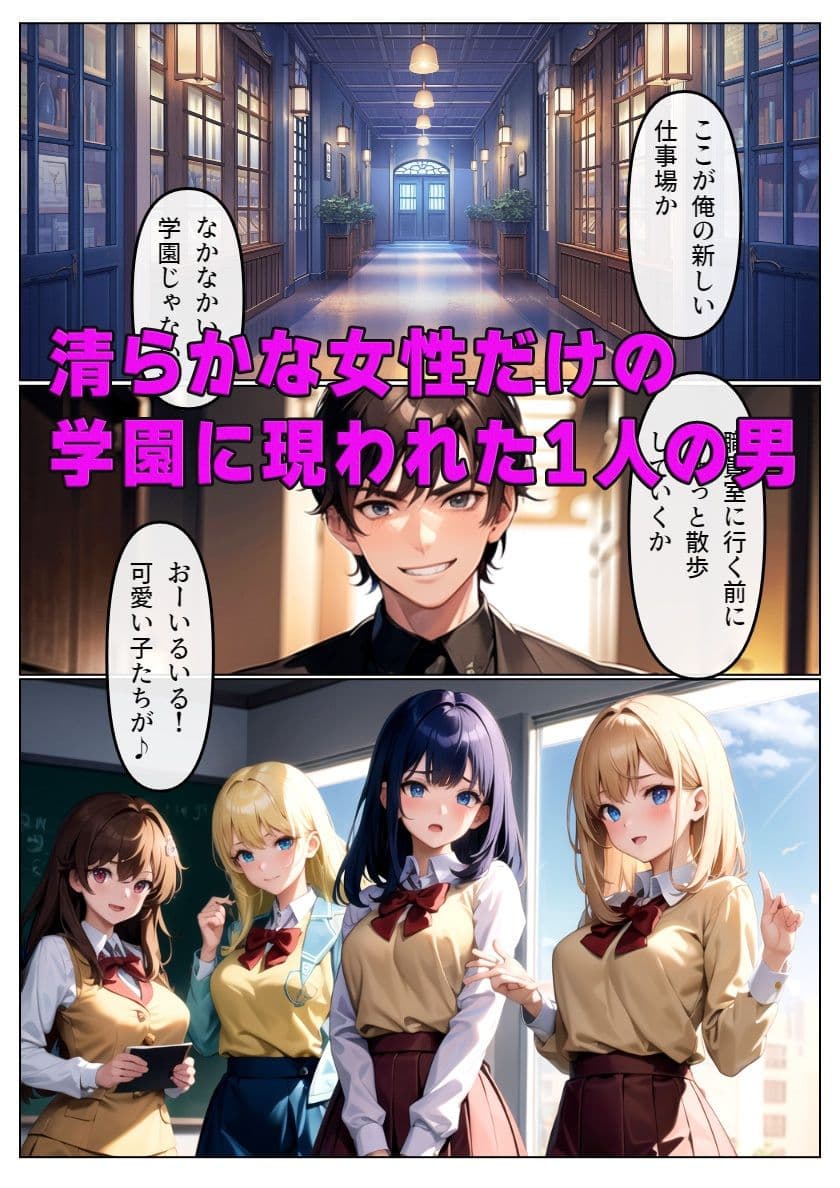 狙われた学園 清純な乙女が淫らに堕ちていく サンプル画像 1