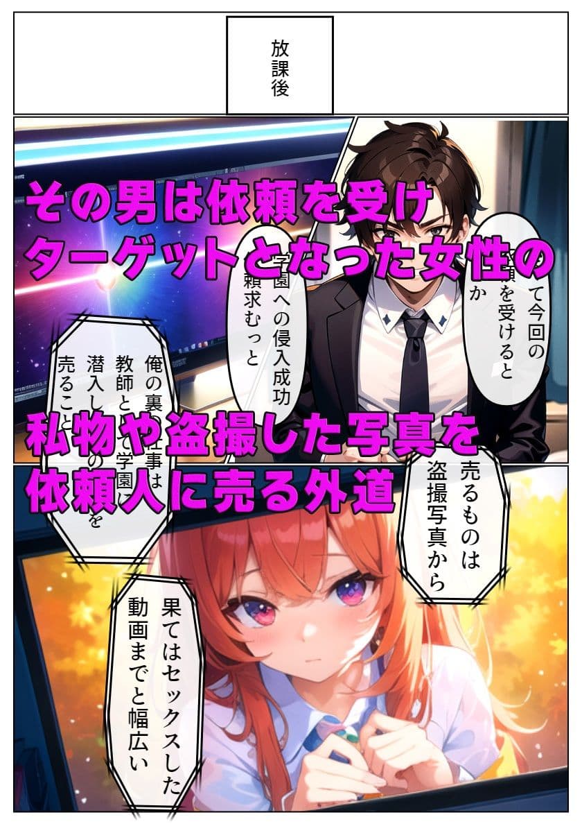 狙われた学園 清純な乙女が淫らに堕ちていく サンプル画像 2