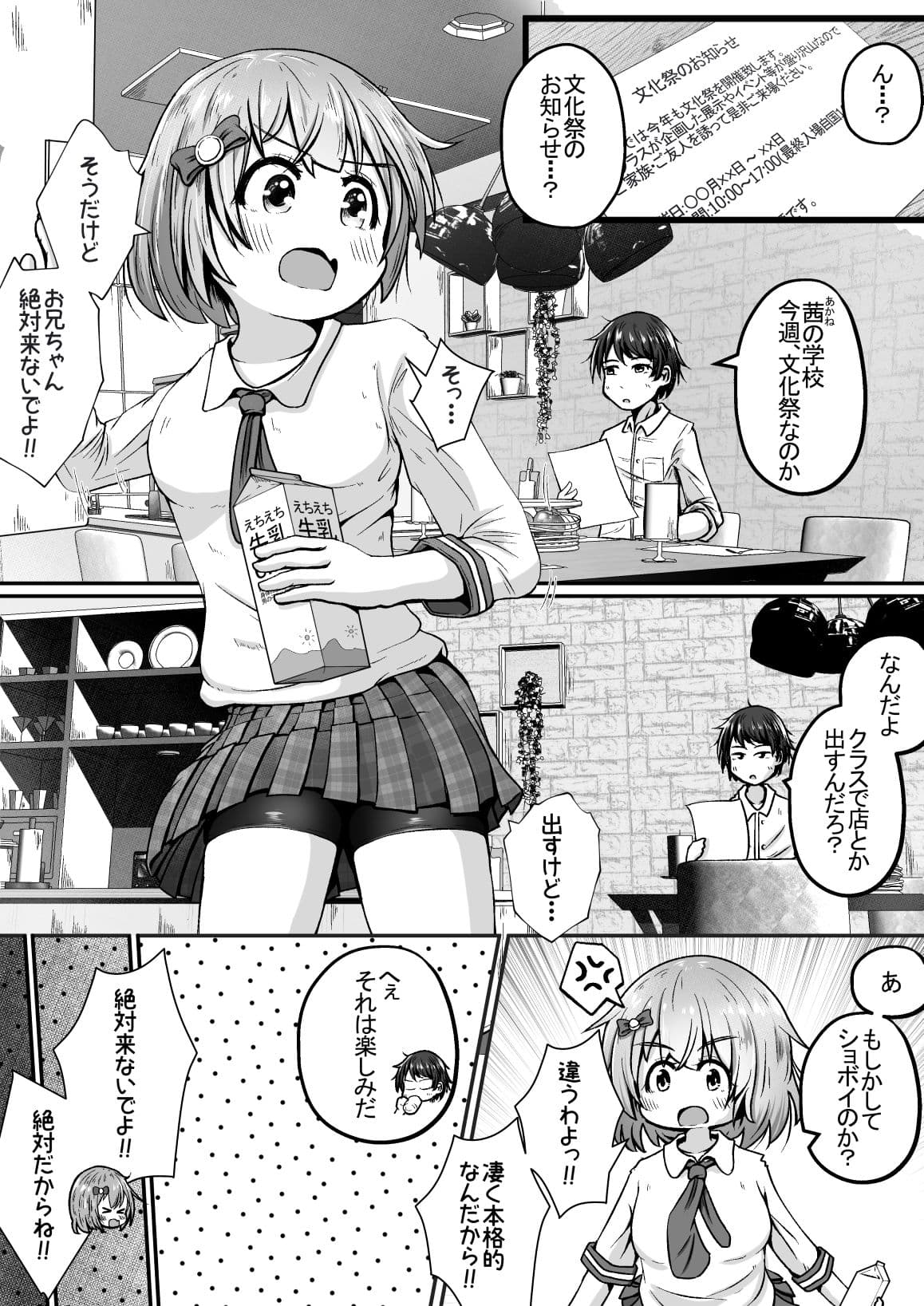 妹の学校の文化祭の出し物がトイレだったお話 サンプル画像 1