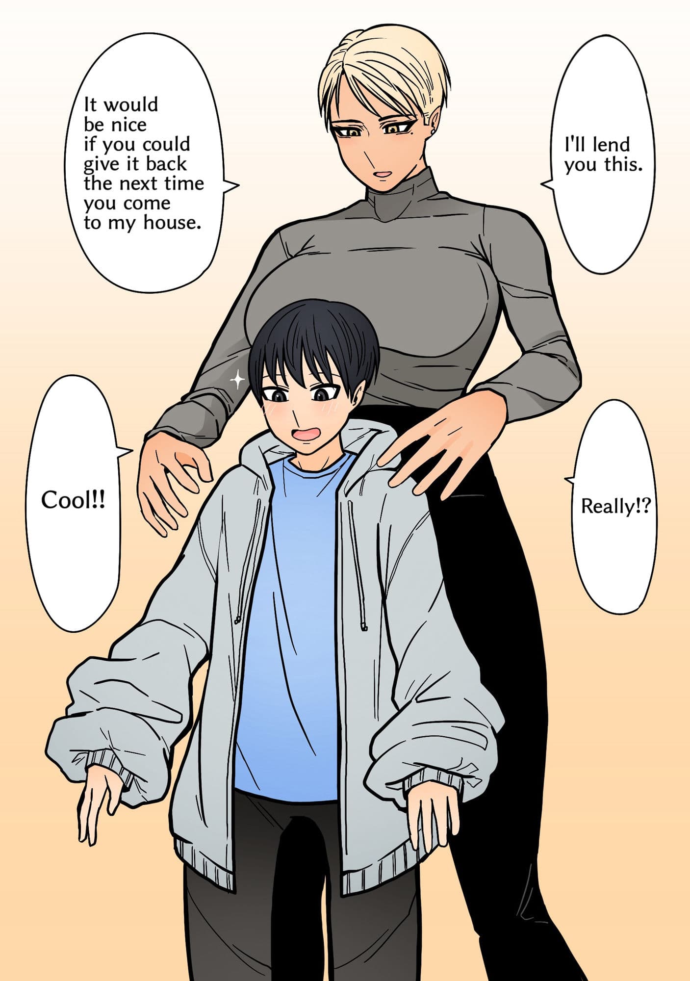 My friend’s older sister， who is tall and handsome， gets involved somehow サンプル画像 3