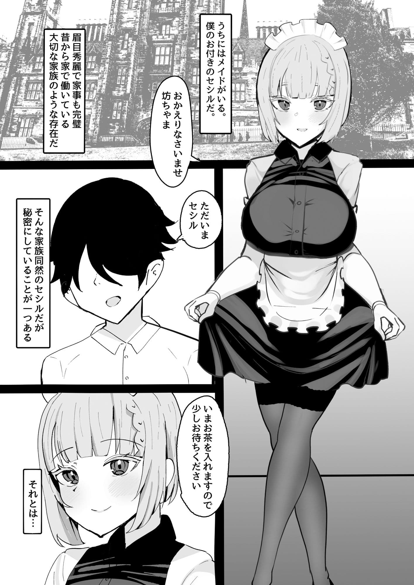 家族同然のメイドの睡●中にえっちな悪戯しまくる本 サンプル画像 1