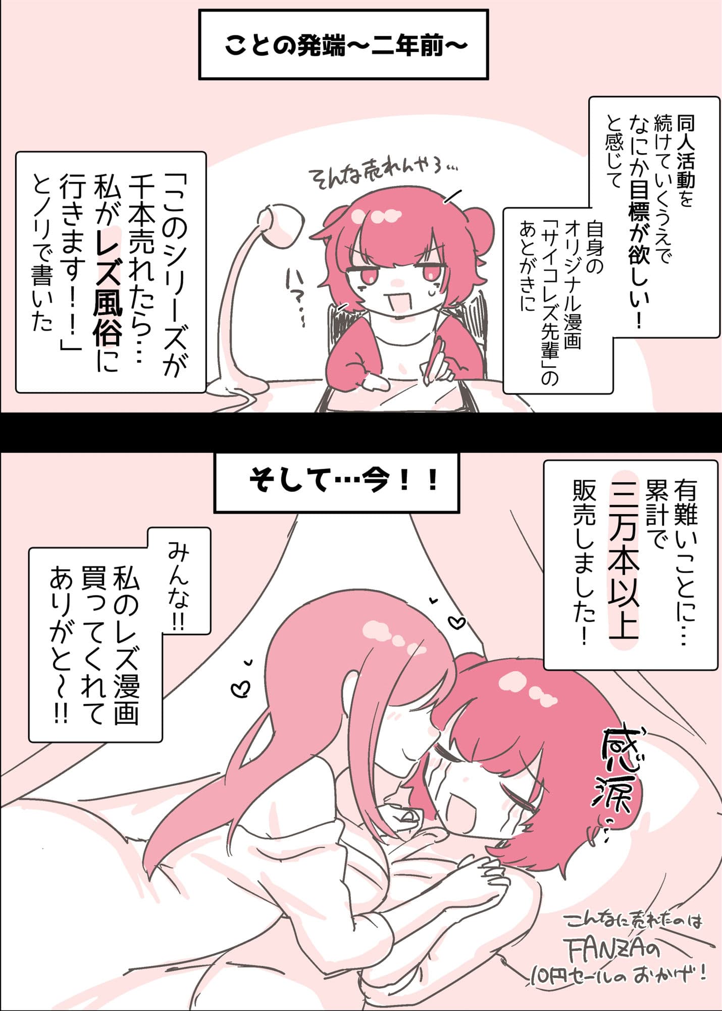 サイコレズ先輩が1000本売れた記念にレズ風俗に行ってきましたレポ サンプル画像 1