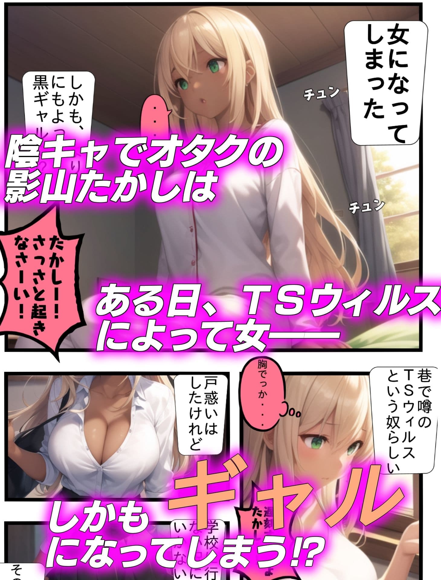 オタクに優しいギャルになりたくて〜陰キャの俺が ギャルにTSしたら〜 サンプル画像 1