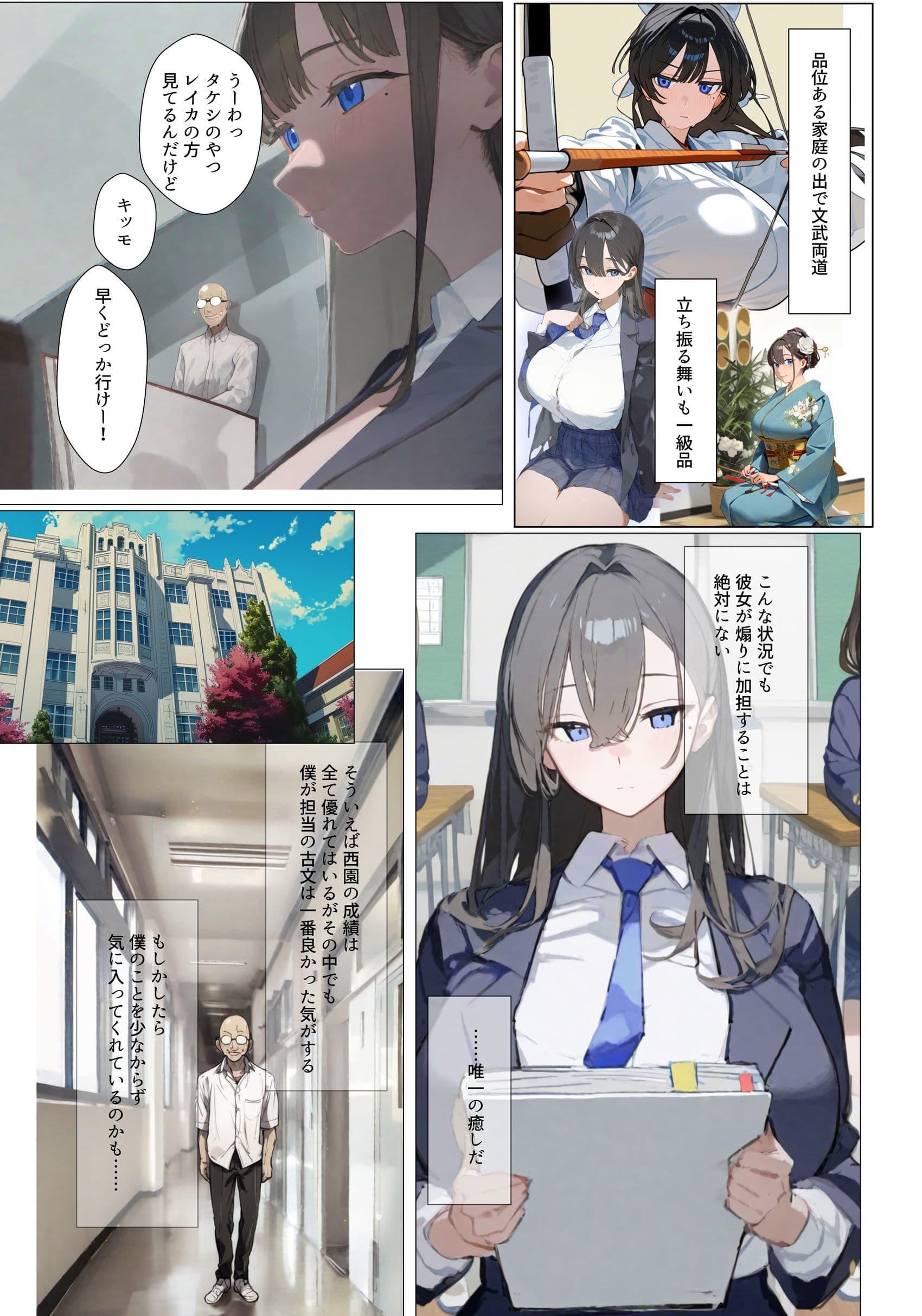 催◯リベンジ！クールで静かな爆乳お嬢様がさえないチビガリ教師の専属マンコ化する3日間 サンプル画像 3