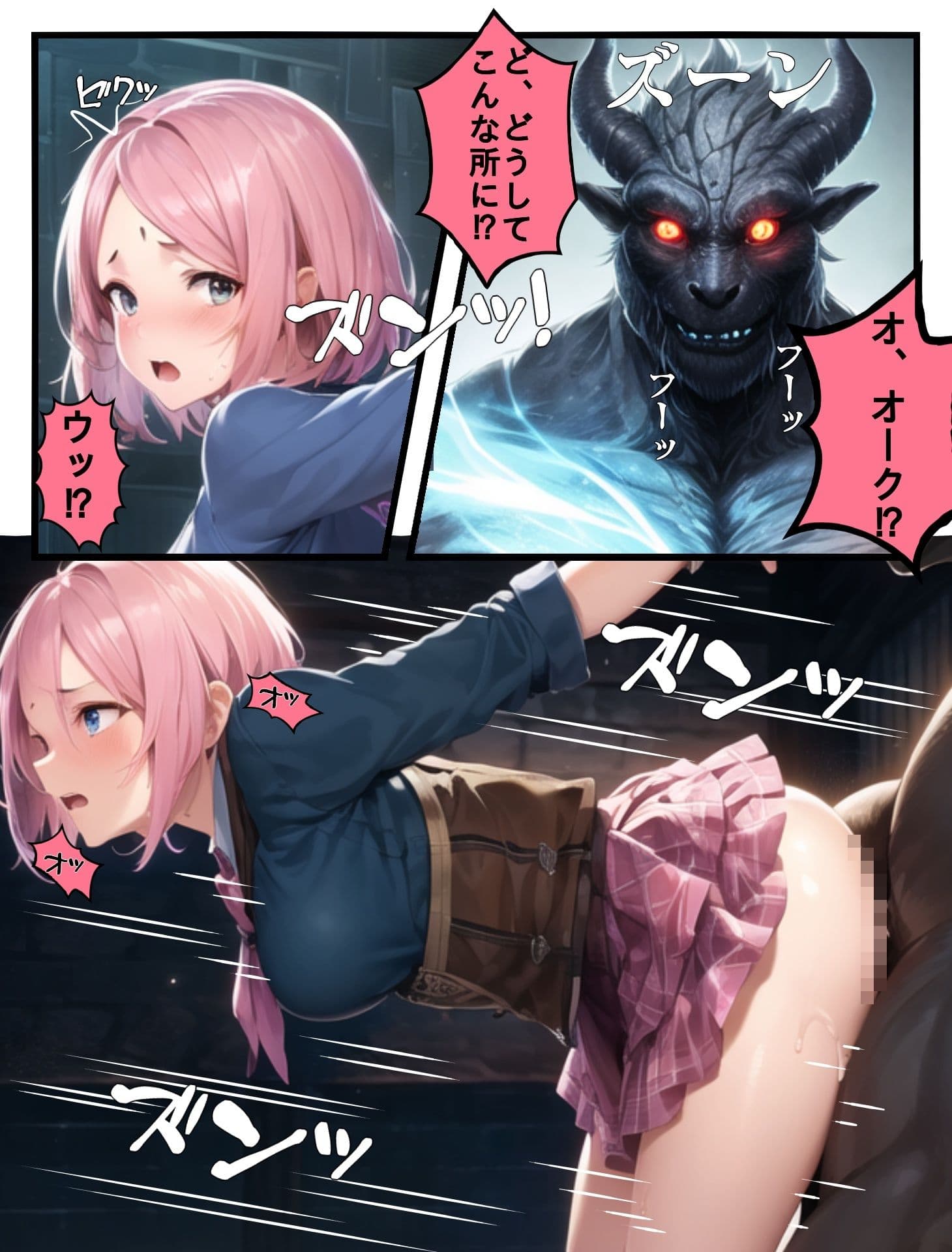 TSダンジョン〜女しか入れないダンジョンで男は孕み袋にされる〜 サンプル画像 5