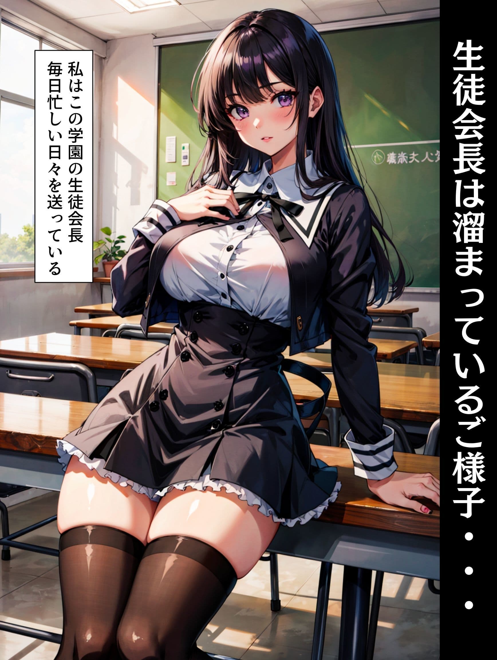 生徒会長がこんなにド淫乱なわけがない〜性処理肉便器堕ちする話 サンプル画像 1
