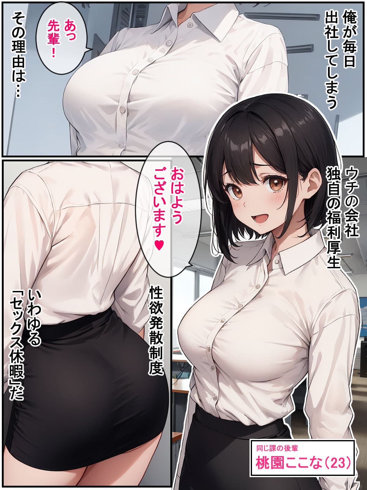 「セックス休暇」を取得して会社の後輩・同僚とヤリまくった結果 サンプル画像 4