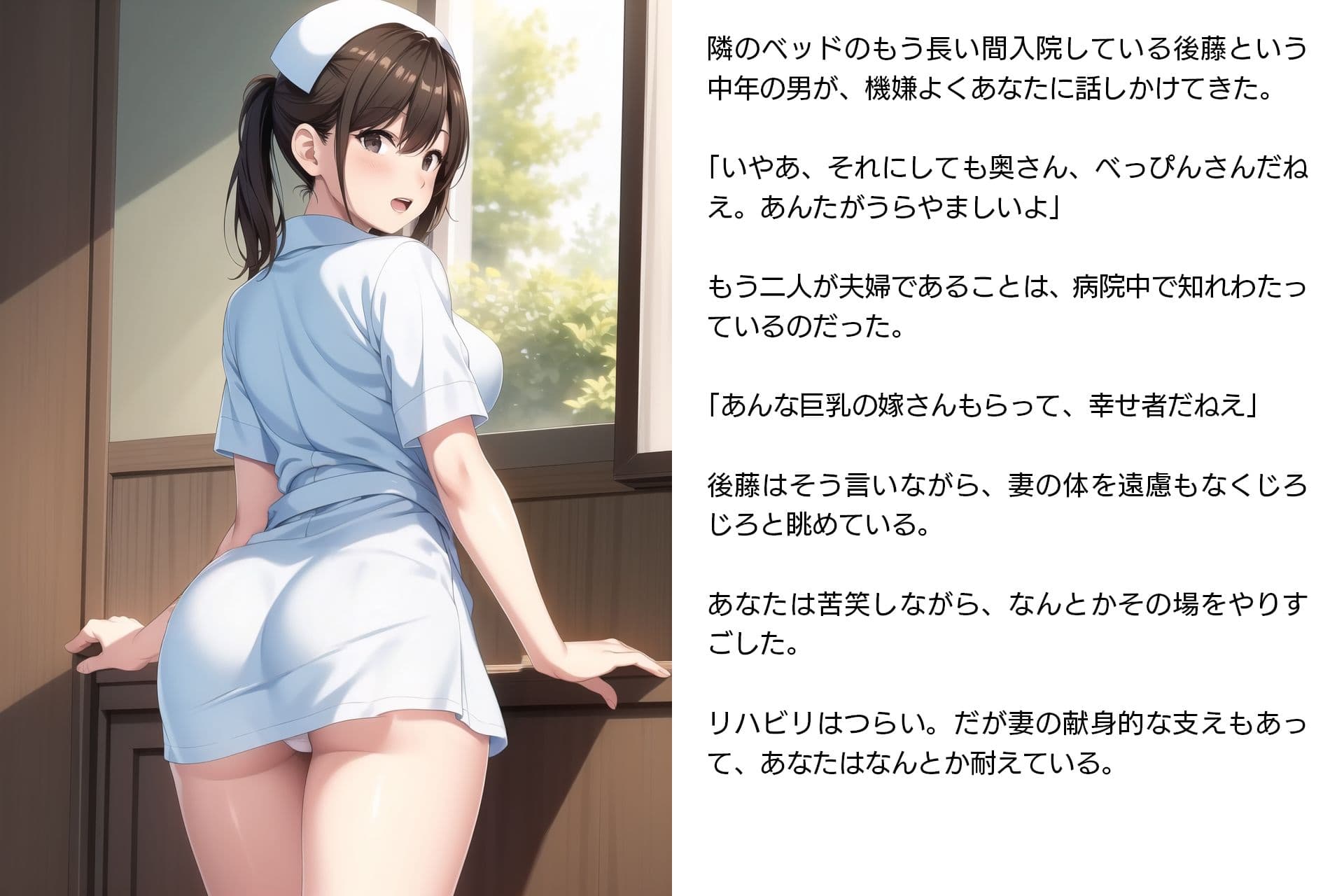 ネトラレ看護師妻・美保〜妻は病院のアイドルだった（性的な意味で）（CGノベル/NTR） サンプル画像 5
