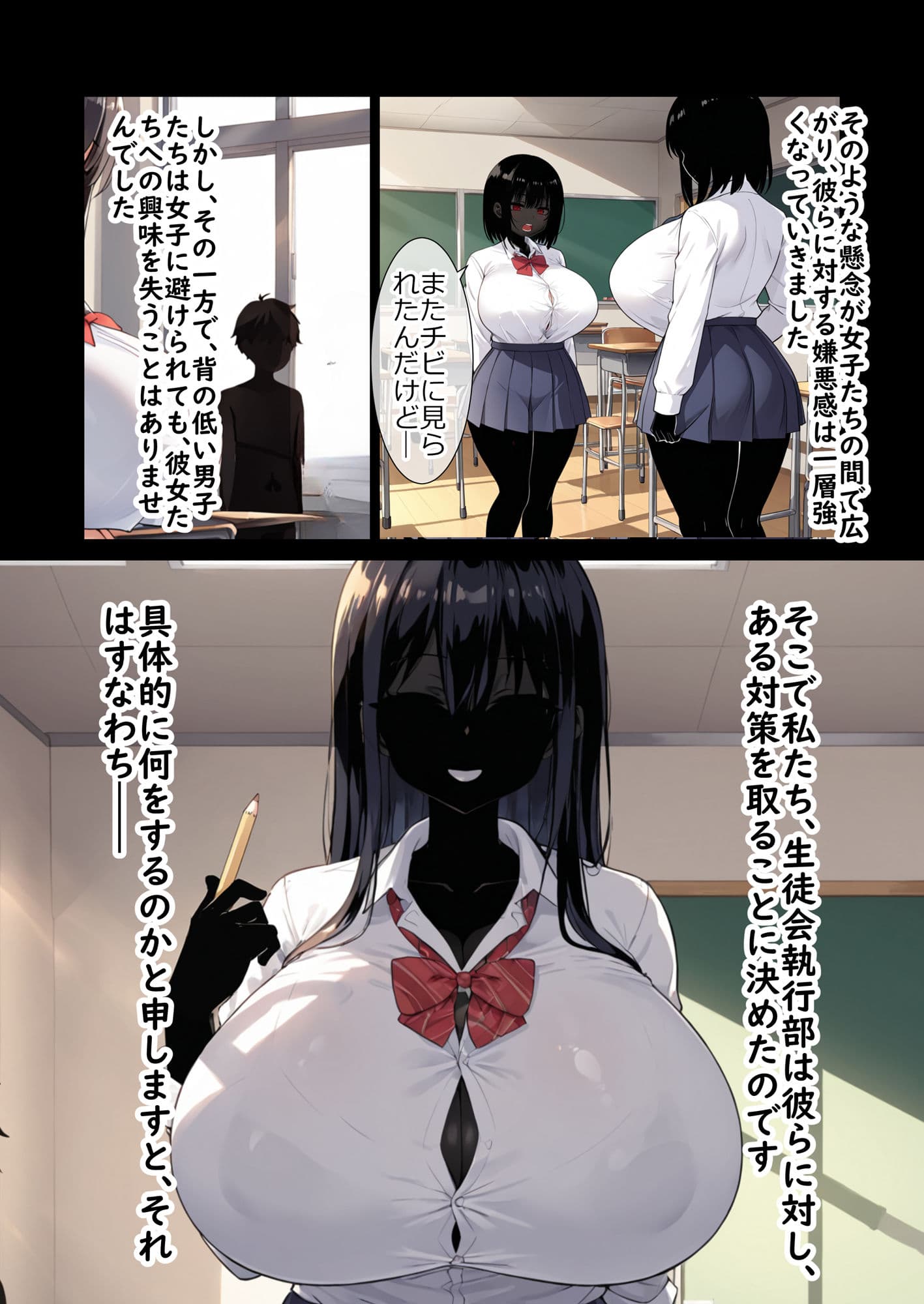 搾精室でデカ女に搾り取られるチビ男 サンプル画像 5