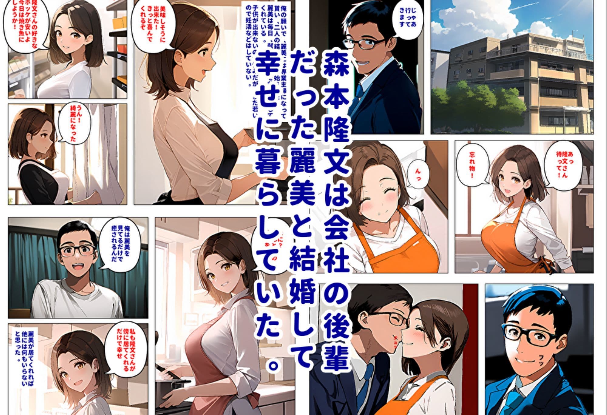 間男の提案に乗って不倫現場を目撃したら、最愛の妻が土下座してセックスのお願いをした。 サンプル画像 1