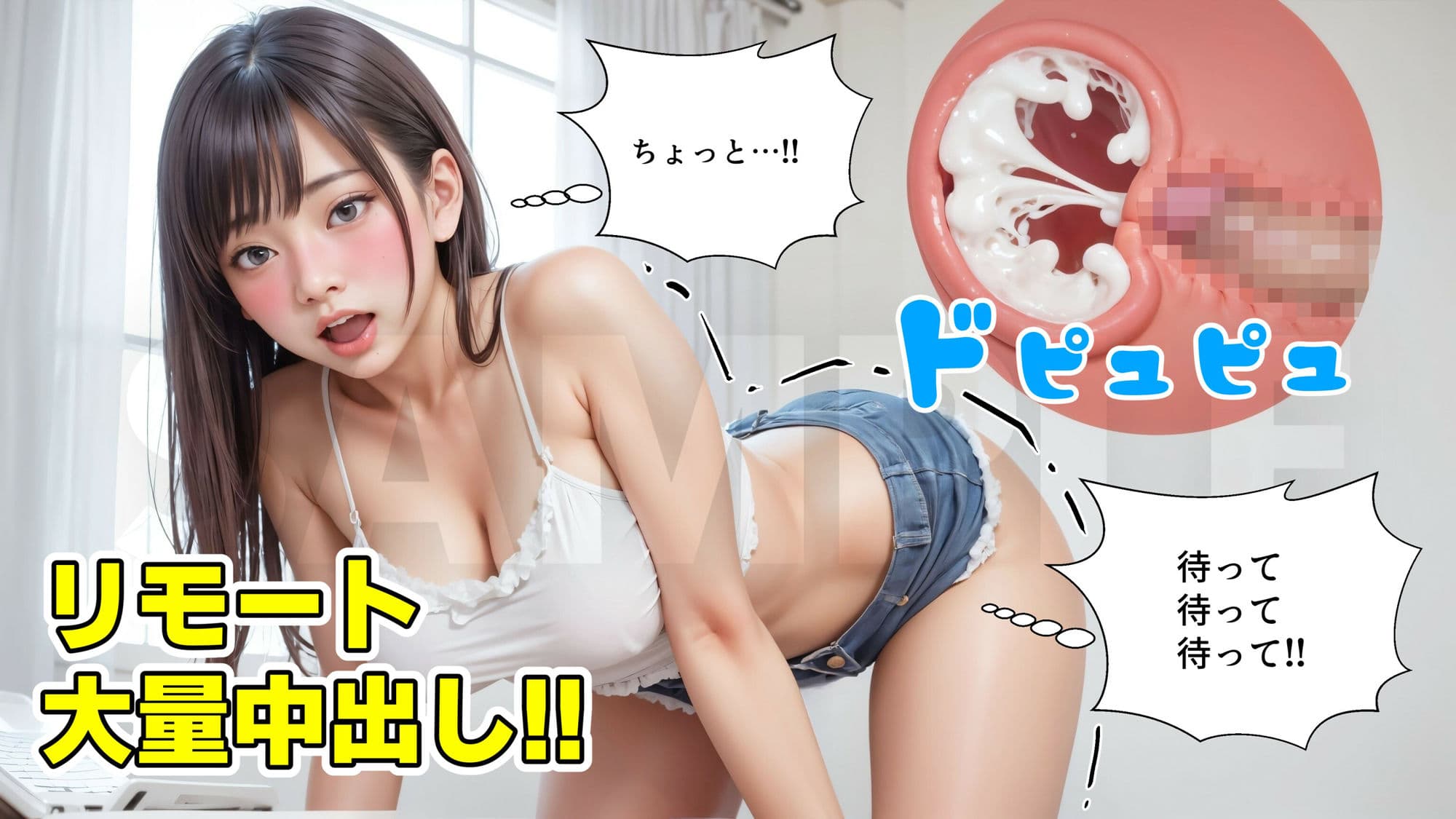 リモート孕ませおじさん【4Kマンガ＋写真集】悪魔のオナホールで遠隔中出し サンプル画像 8