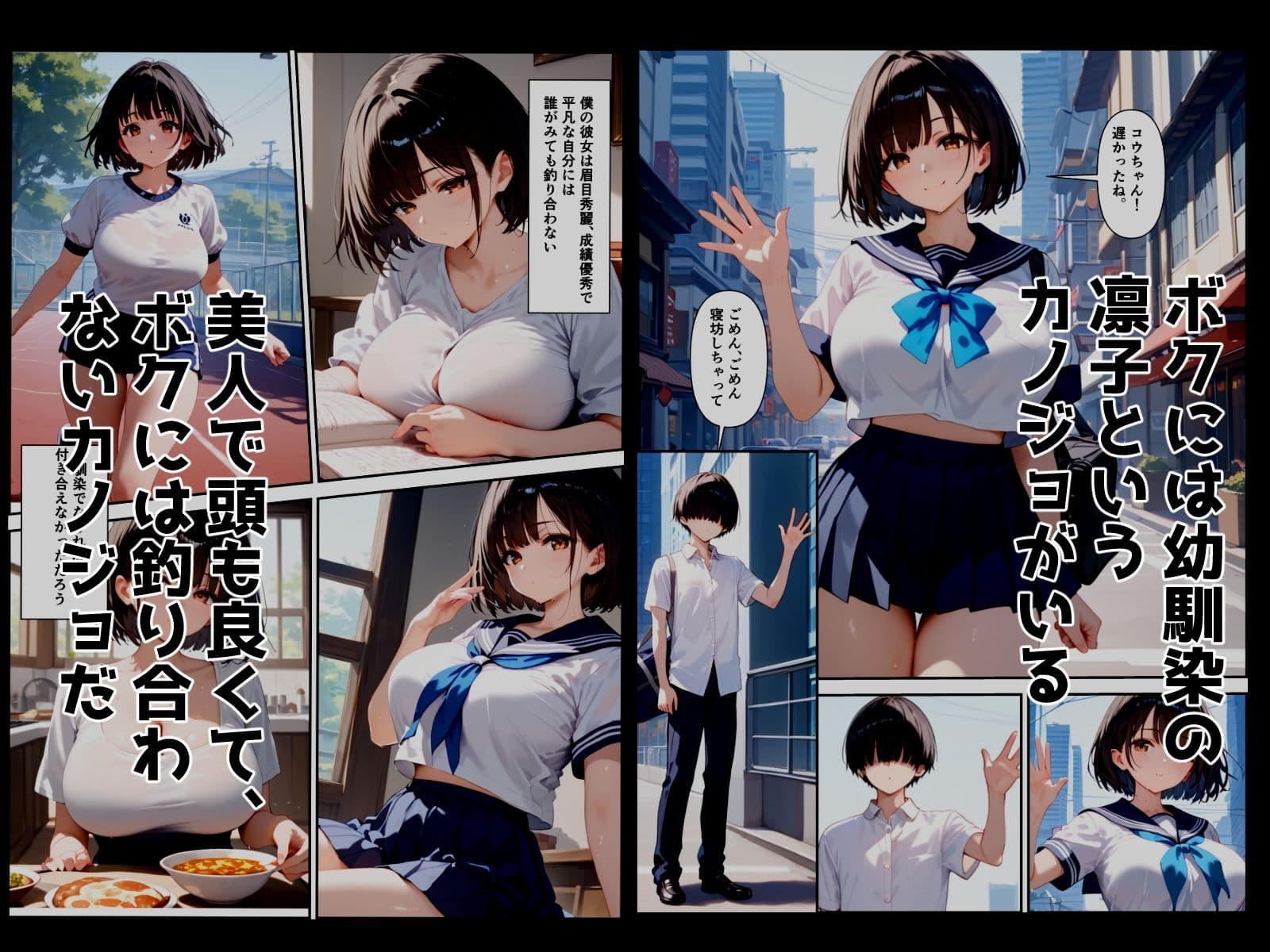 ボクを守るために不良の性奴●になっても絶対に堕ちないカノジョ サンプル画像 1