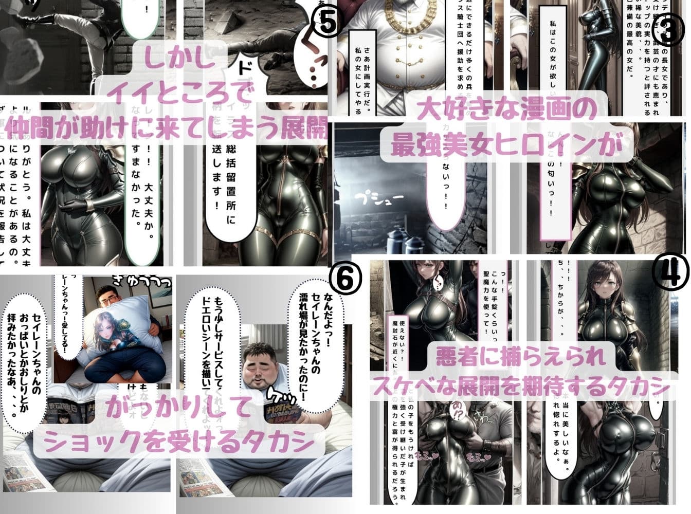 漫画の悪役に転生したオジサンが最強美女ヒロインに〇〇しちゃう話 サンプル画像 2