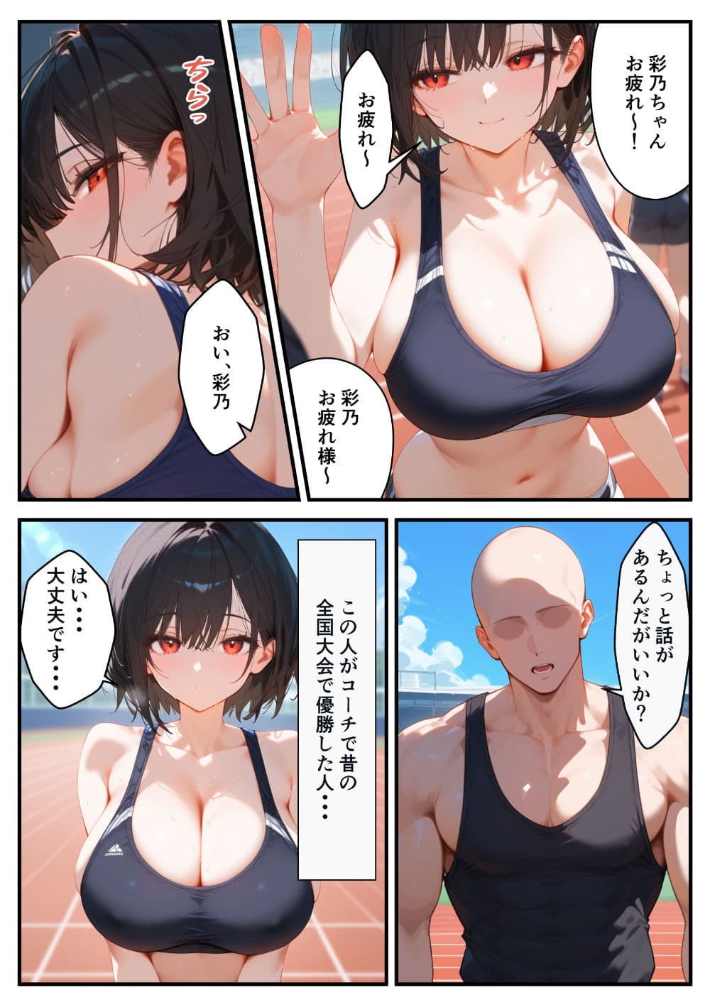 陸上女子の彼女が寝取られる話 サンプル画像 3