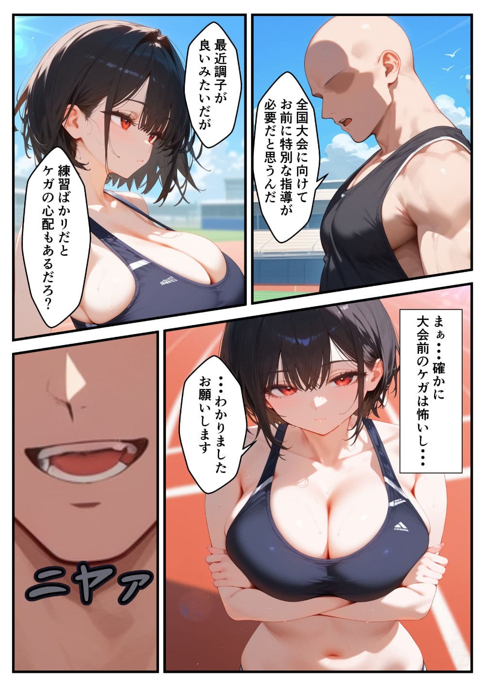 陸上女子の彼女が寝取られる話 サンプル画像 4