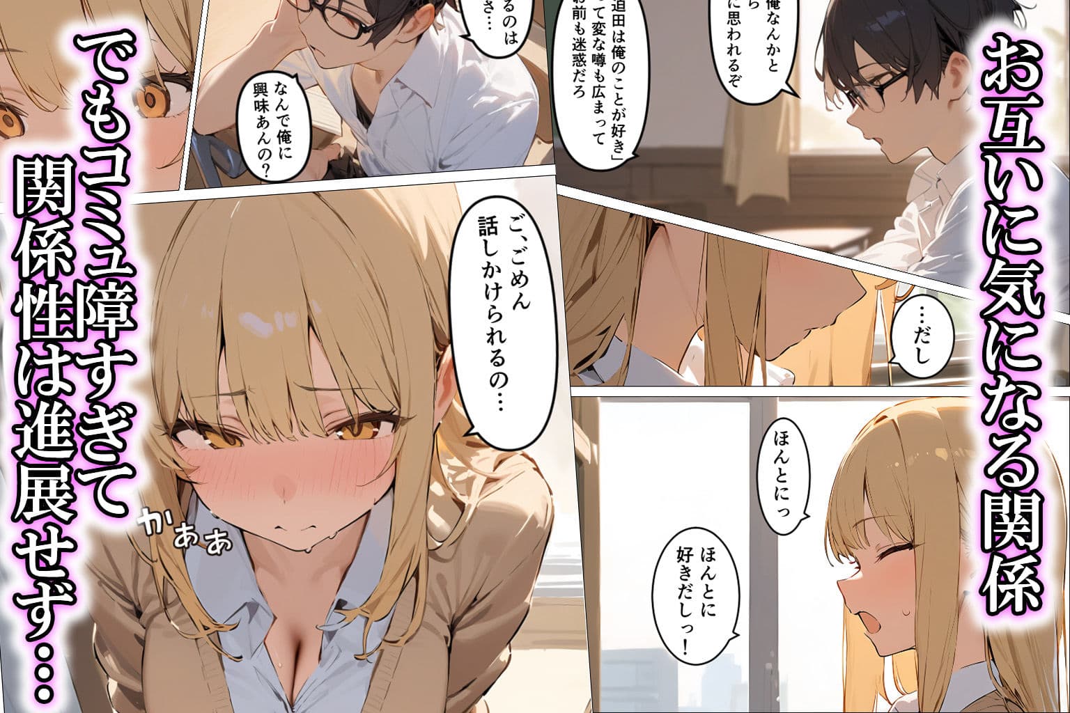 オタクに優しいギャルと両想いだったのにデカチン男に寝取られる話 サンプル画像 2